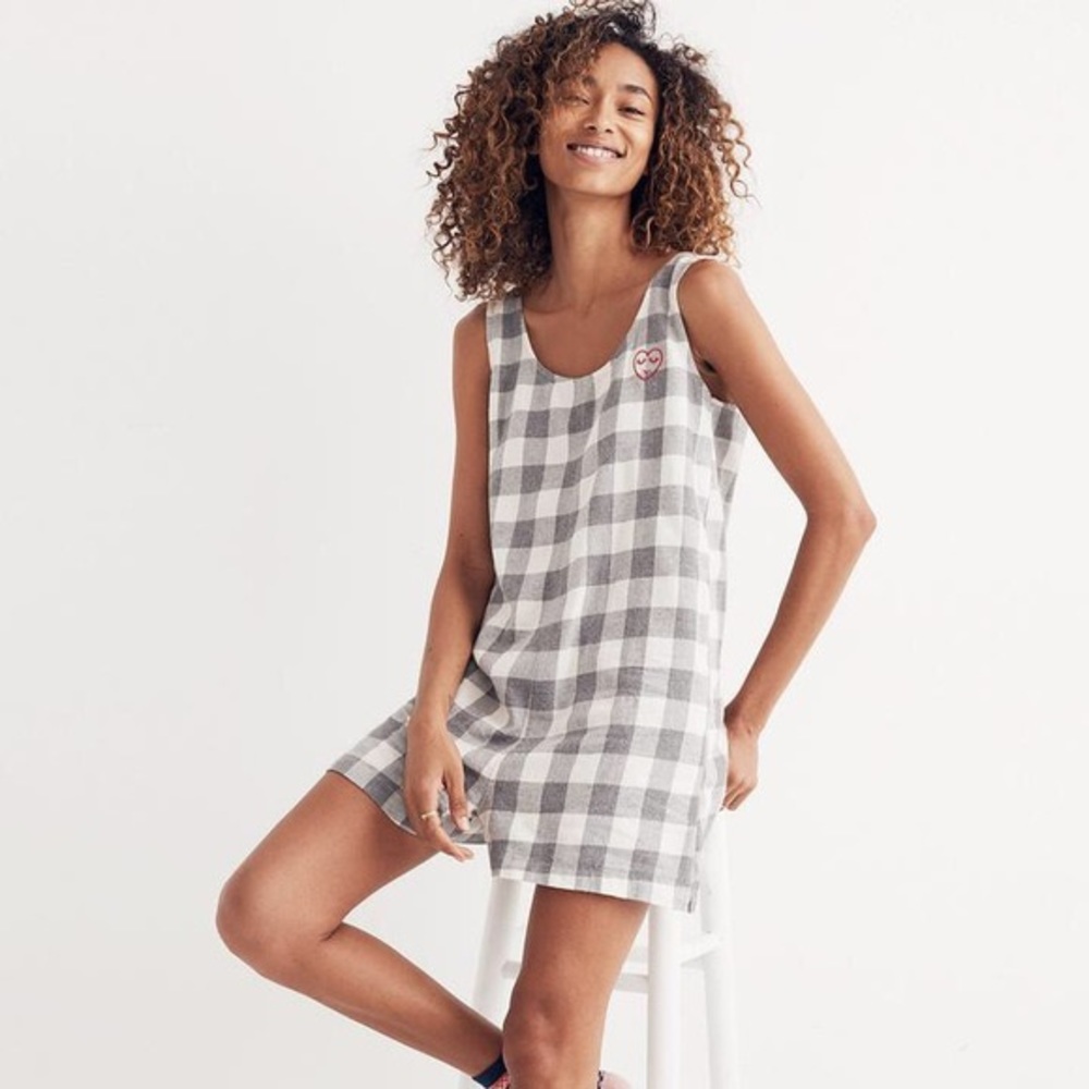 Madewell Flannel Pajama Romper